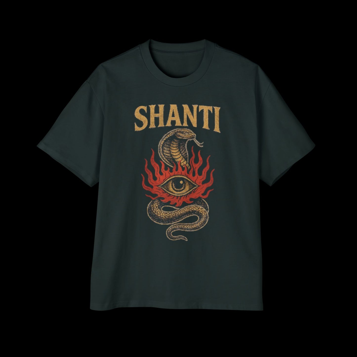 Snake Oversized Tee - Unique Serpent Design