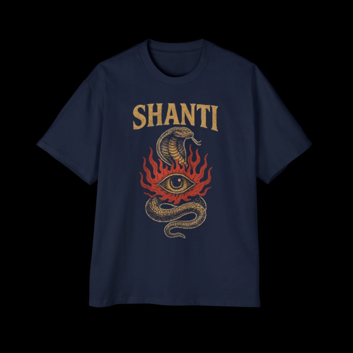 Snake Oversized Tee - Unique Serpent Design