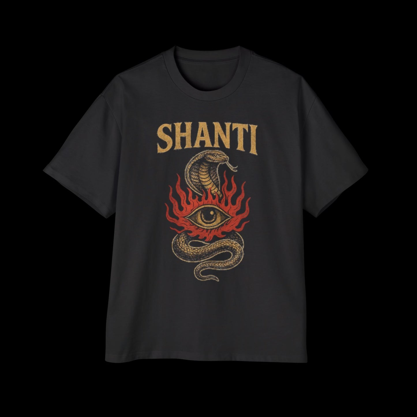 Snake Oversized Tee - Unique Serpent Design