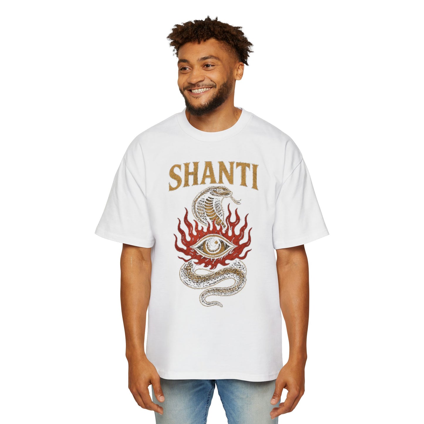 Snake Oversized Tee - Unique Serpent Design