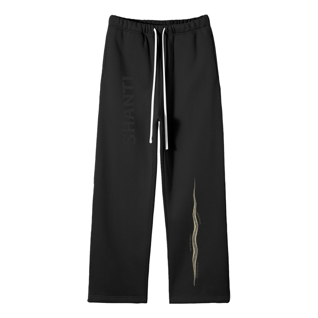 Unisex Solid Color Fleece Straight Leg Pants