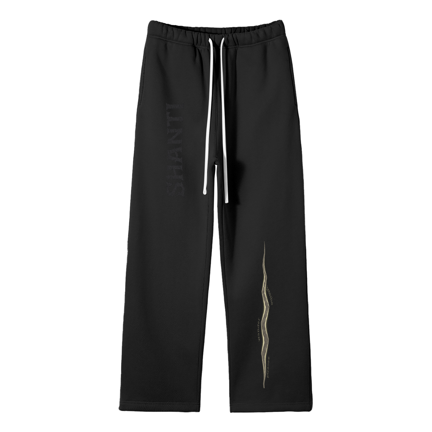 Unisex Solid Color Fleece Straight Leg Pants