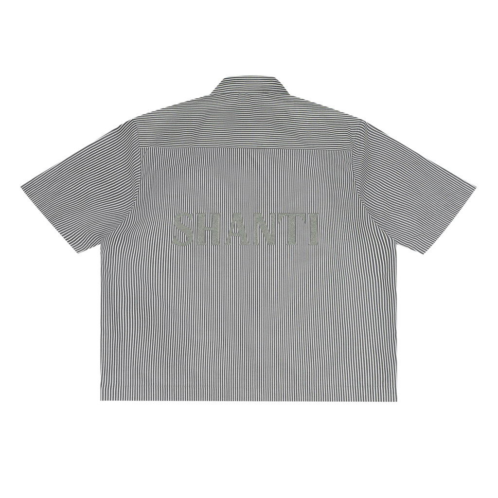 Oversized Vertical Stripe Boxy Shirt