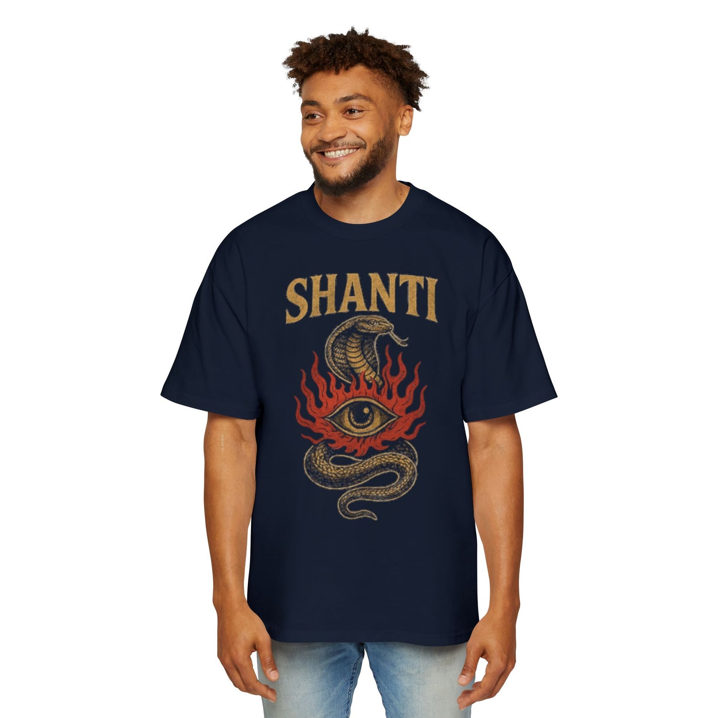 Snake Oversized Tee - Unique Serpent Design