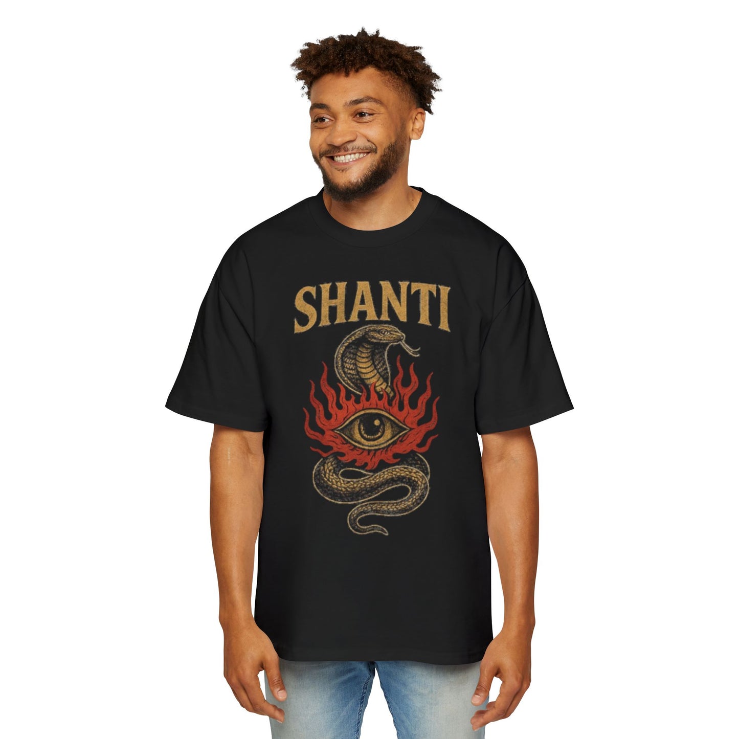 Snake Oversized Tee - Unique Serpent Design