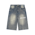 Vintage Wash Baggy Denim Shorts