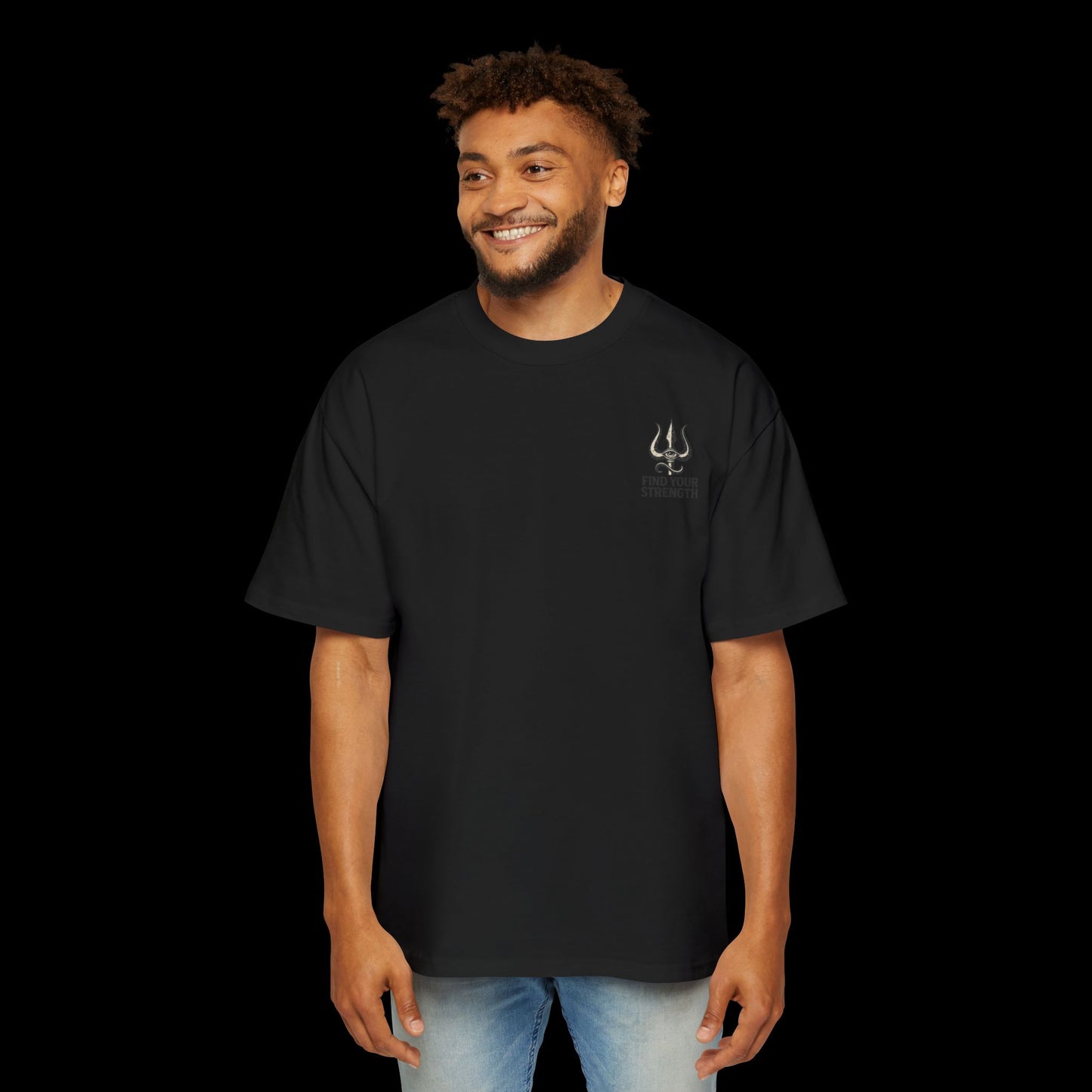 Men's Oversized Graphic Tee: Balance Over Chaos Shirt, Unisex Casual Wear, Streetwear Style, Spiritual Gift, Relaxed Fit Top