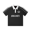 Contrast Collar Short-Sleeve Polo Shirt