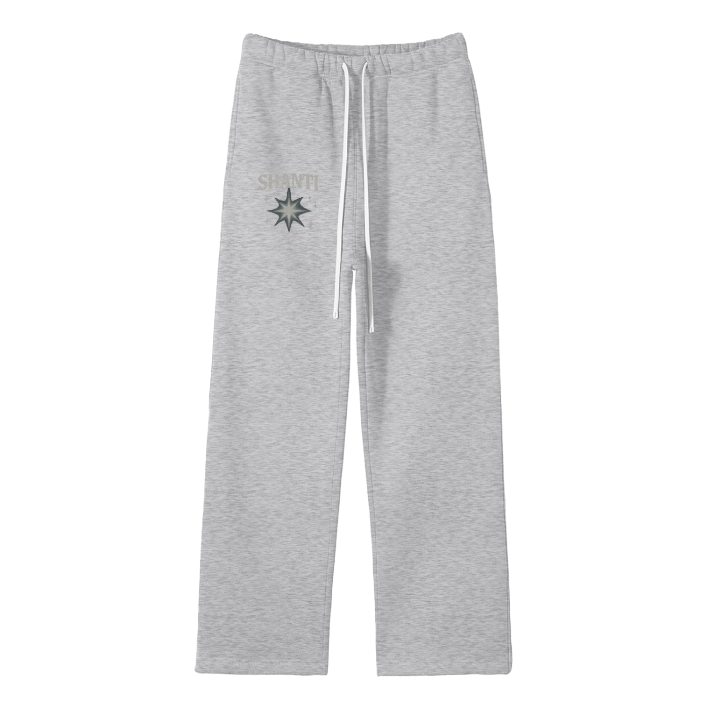 Unisex Solid Color Fleece Straight Leg Pants