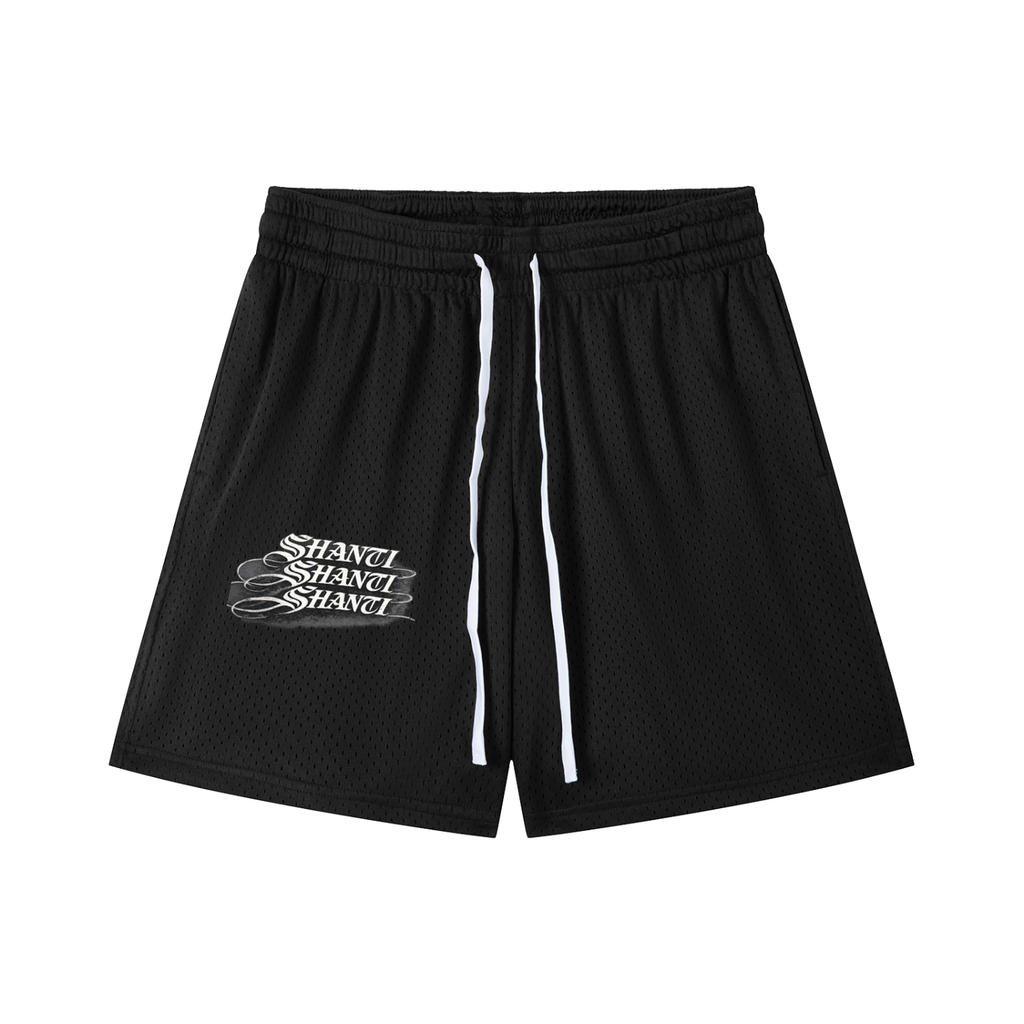 Mesh Drawstring Shorts
